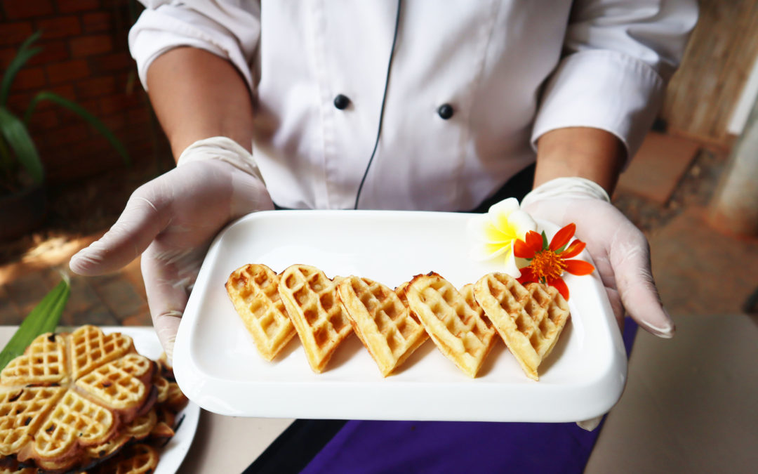 Cooking recipe: Khmer Coconut Waffles with Chanthoeun CHIM